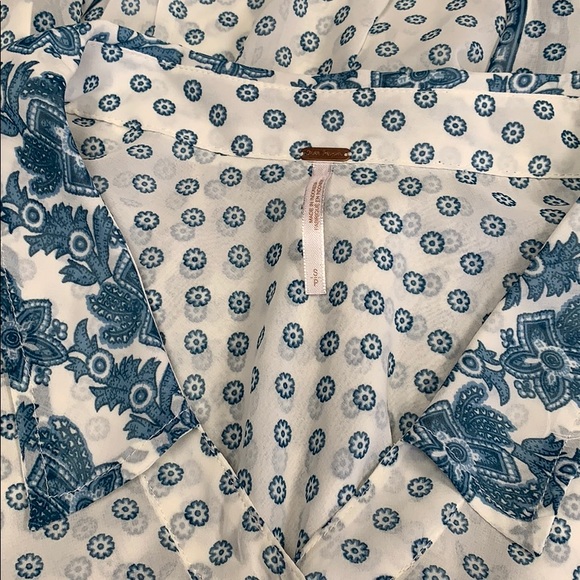 Free People Easy Rider Transparent Button Down - Picture 2 of 4